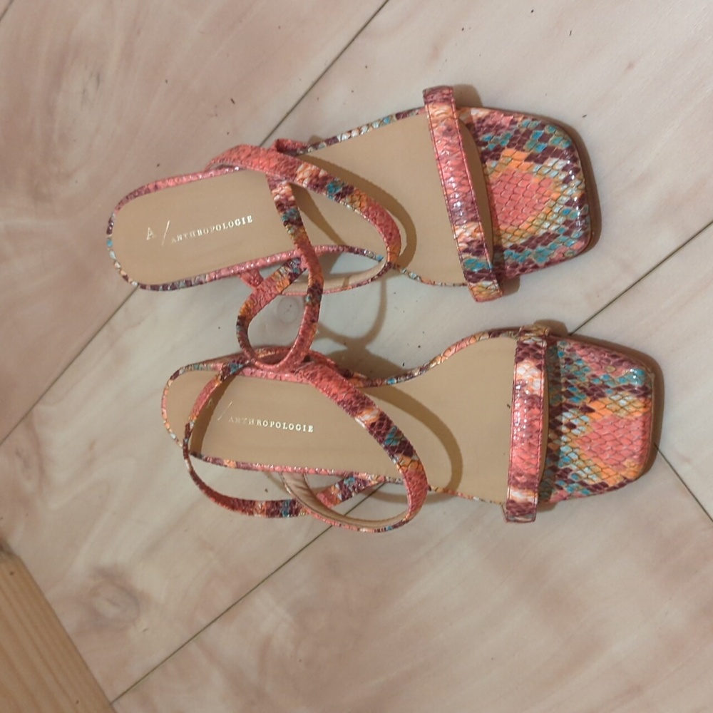 Anthropologie kitten heel sandal